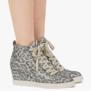 Linea Paolo Fenton Leopard Wedge Sneaker